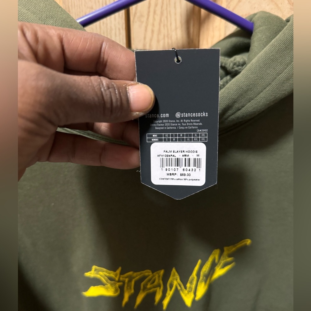 Men’s Stance hoodie size Medium